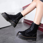 Platform Lace-Up Boots