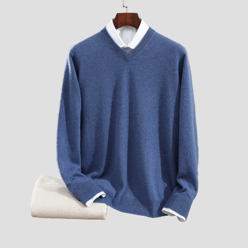 Men's Cashmere V-Neck Sweater