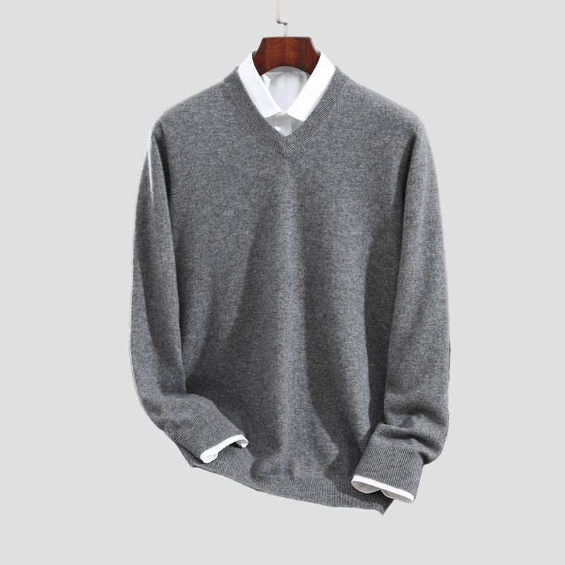 Men's Cashmere V-Neck Sweater