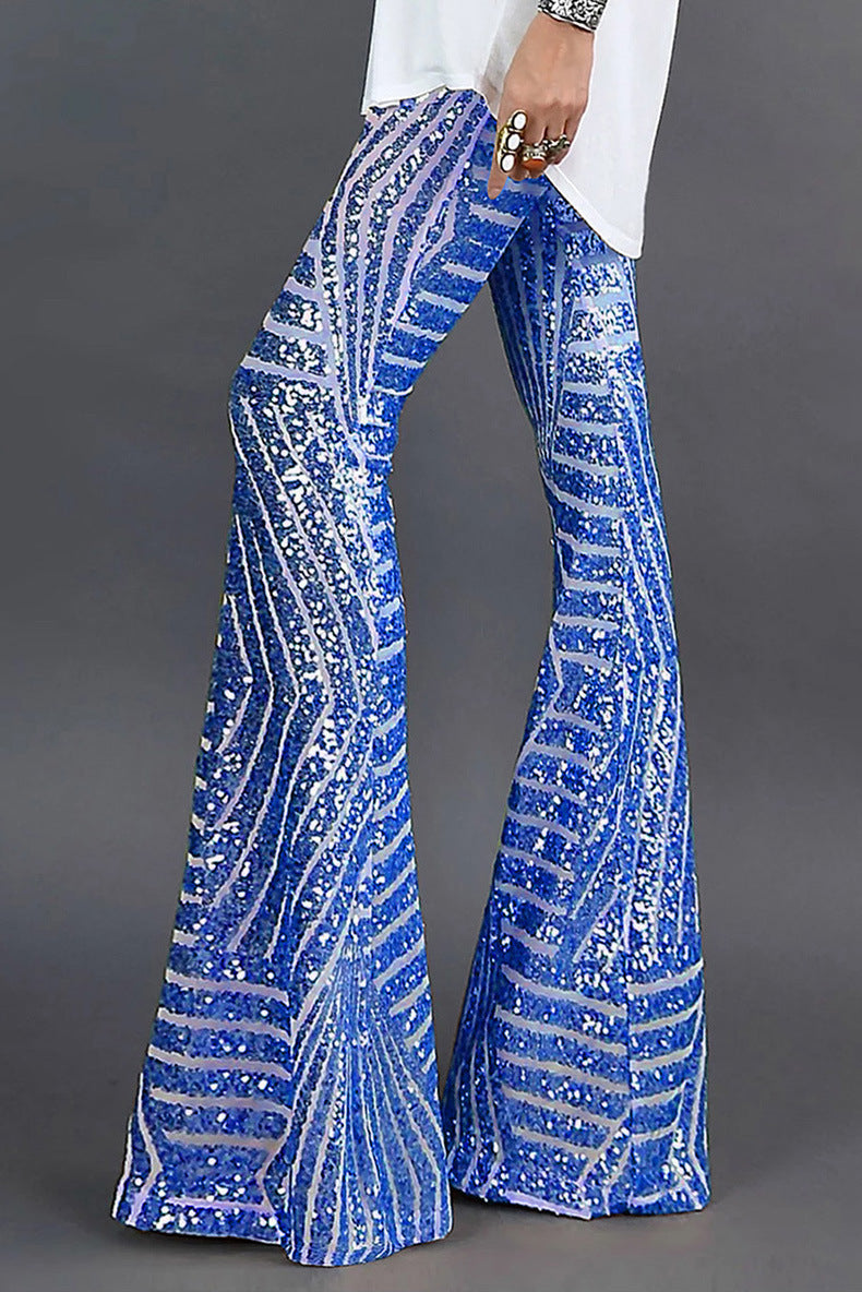 Sequin Flare Pants
