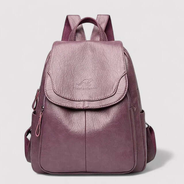 Women's Anti-Theft Leather Backpack