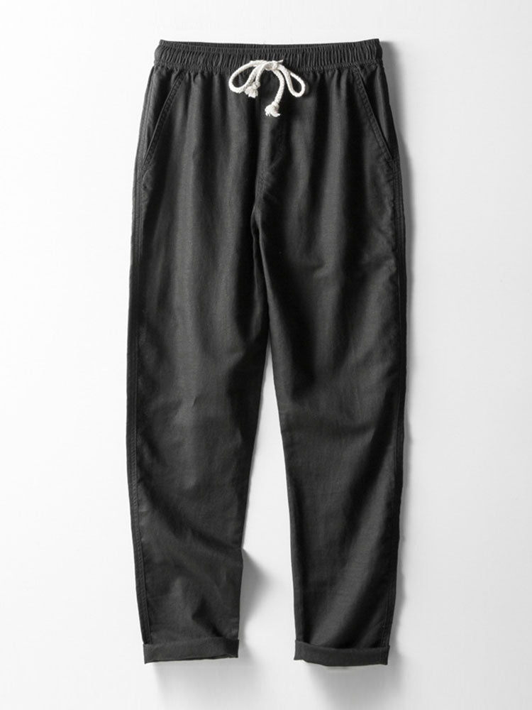 Cotton-Linen Shirt and Pants Set