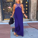Cross-Strap Halter Maxi Dress