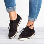Women's Suede Brogue Oxford Sneaker