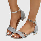 Heeled Orthopedic Sandals Women Adjustable Closure