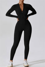 Seamless Half-Zip Jumpsuit