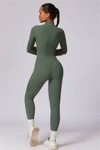 Seamless Half-Zip Jumpsuit