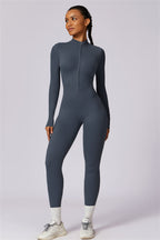 Seamless Half-Zip Jumpsuit