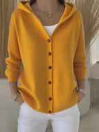 Extreme Soft Knit button Hoodie