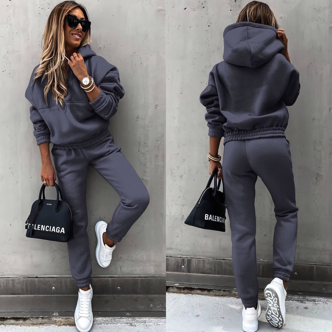 Women's Hoodie and Jogger Set Thick Soft Fabric