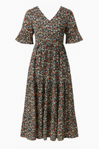Emery Floral Print Midi Dress