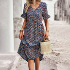 Emery Floral Print Midi Dress