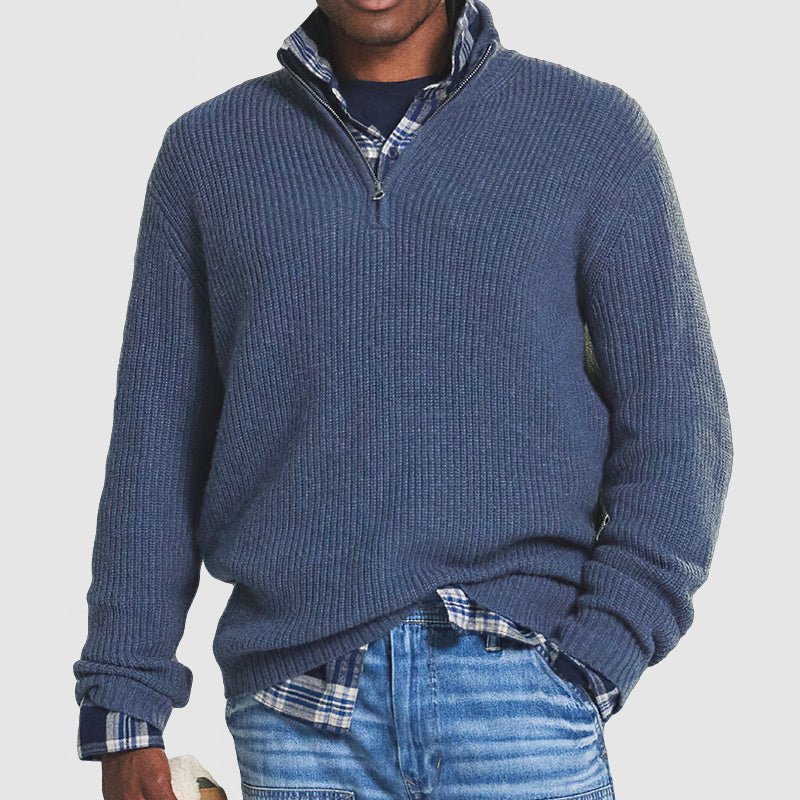 Men's Smart Casual Zip Sweater in Regular Fit