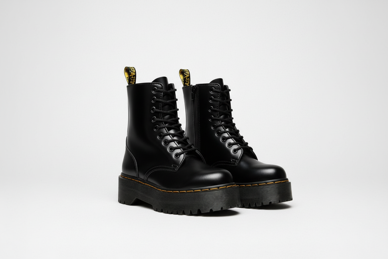 Platform Lace-Up Boots