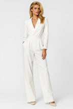 Long Sleeve Wide-Leg Jumpsuit
