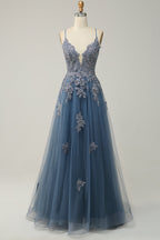 Ball Gown Lace Appliqué Floor-Length Formal Gown
