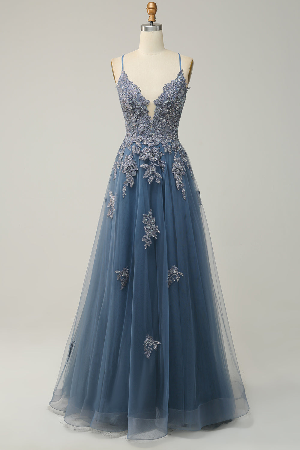 Ball Gown Lace Appliqué Floor-Length Formal Gown