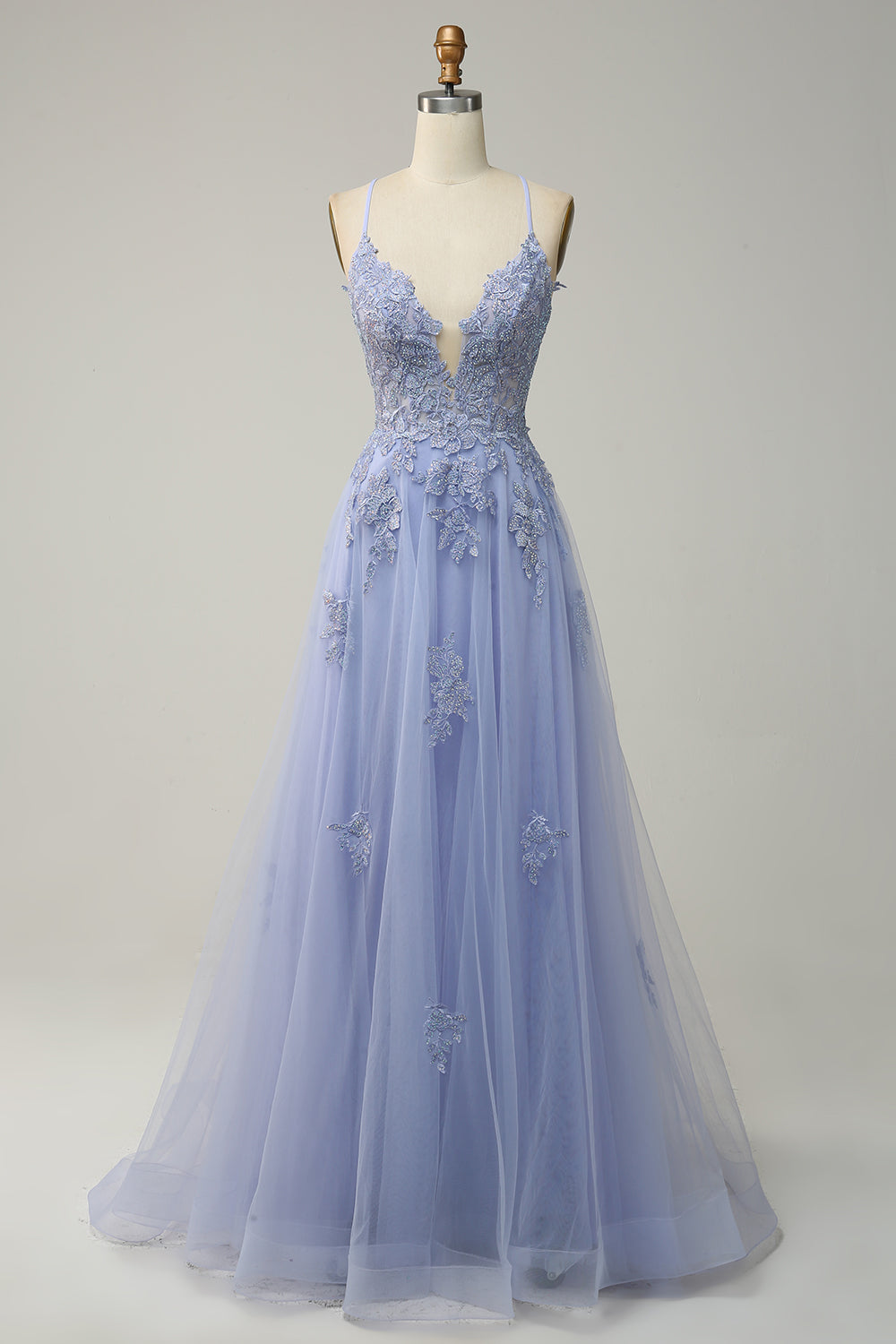 Ball Gown Lace Appliqué Floor-Length Formal Gown