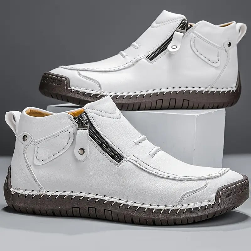 Men's Orthopedic Ankle Boot with Side Zip