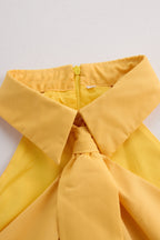 Sleeveless Halter Blouse with Tie Neck