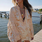 Printed Tunic Two-Piece Set Women