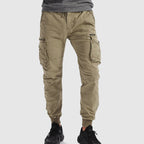 Men's cargo joggers pants designed for outdoor activities, featuring multiple pockets, a comfortable fit, and durable fabric for versatility and style. 1