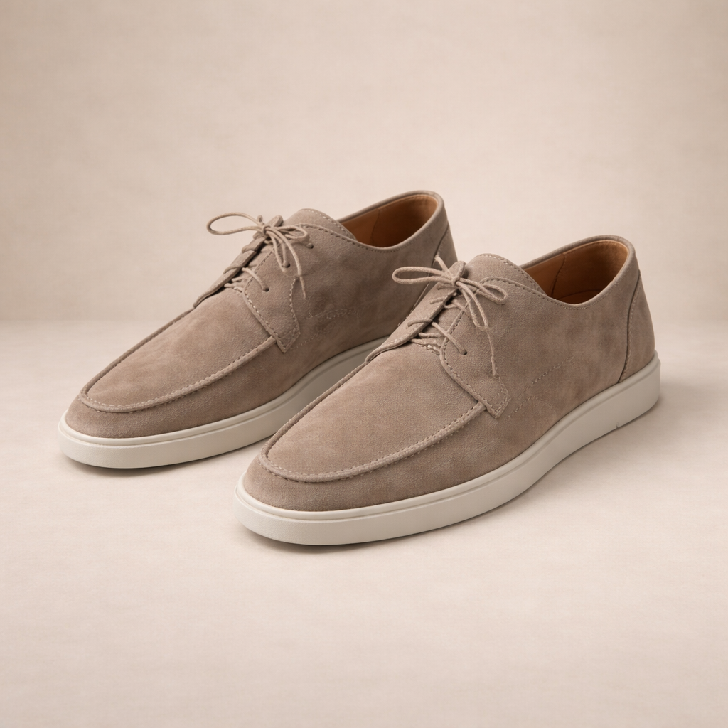 Men's lace-up loafers featuring a classic design, perfect for both formal and casual occasions, showcasing premium materials and superior craftsmanship. 0
