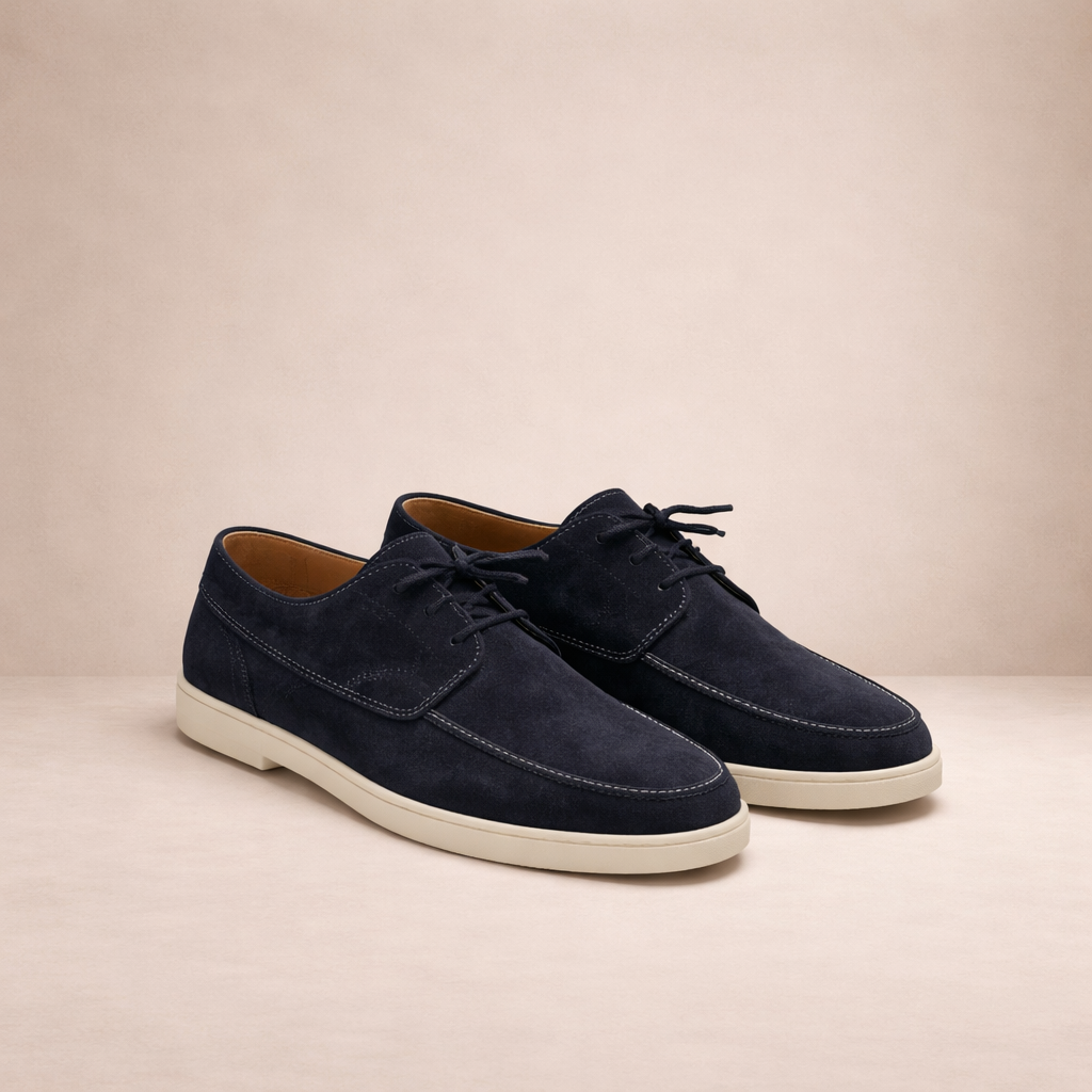 Men's lace-up loafers featuring a classic design, perfect for both formal and casual occasions, showcasing premium materials and superior craftsmanship. 2