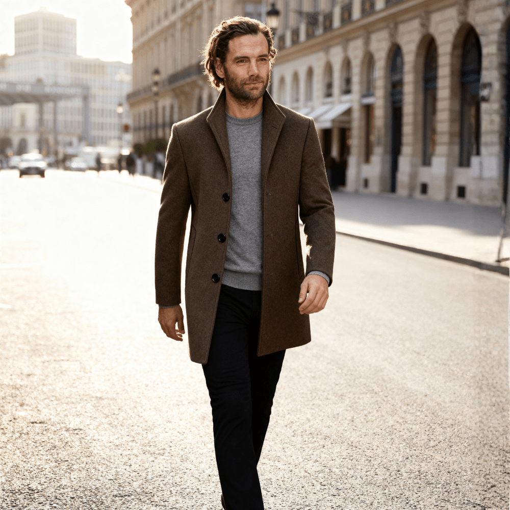 Single-Breasted Quilted Coat