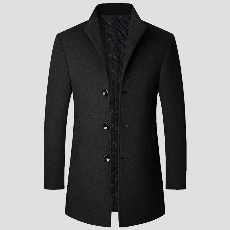 Single-Breasted Quilted Coat