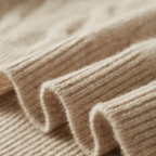 Half Zip Merino Wool Sweater in Cable Knit