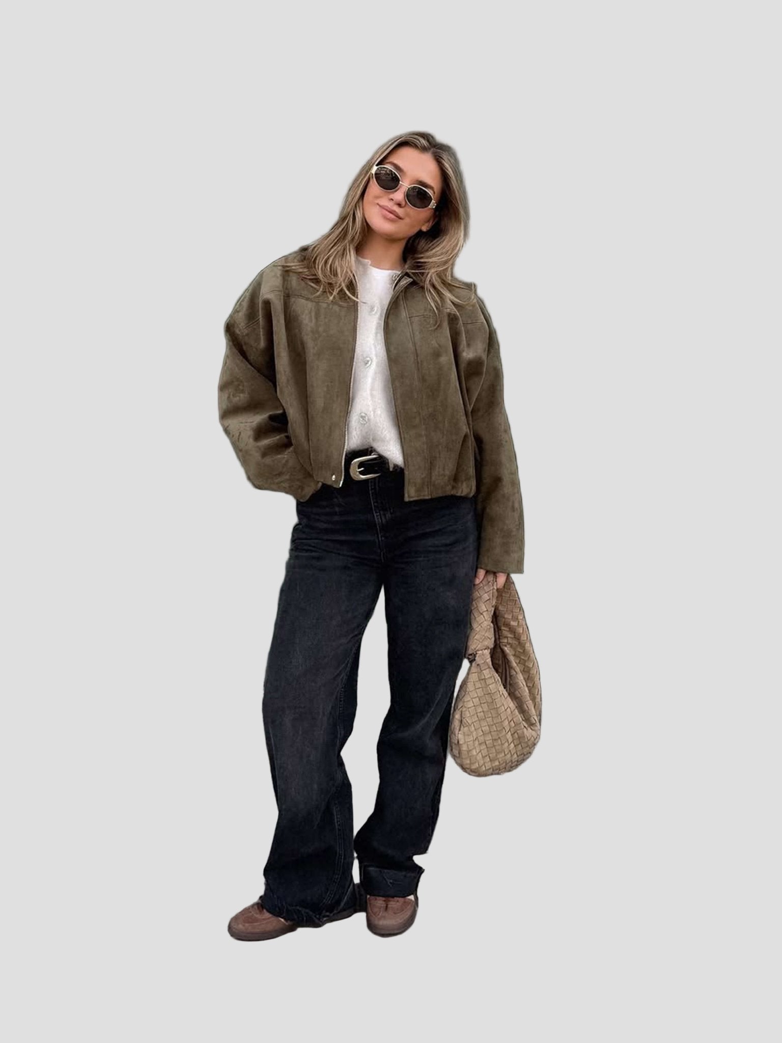 Faux Suede Jacket