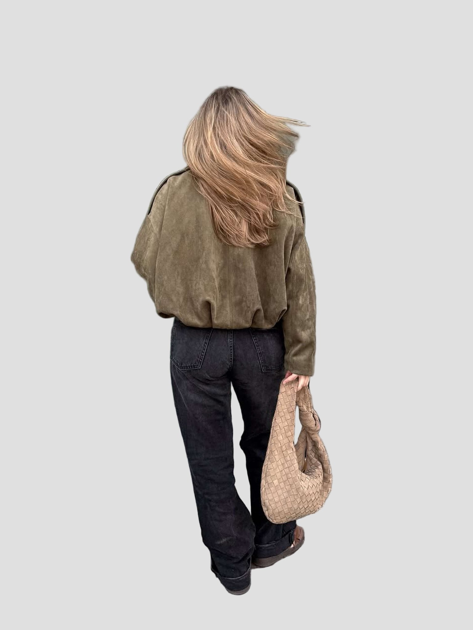 Faux Suede Jacket