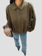 Faux Suede Jacket