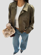 Faux Suede Jacket