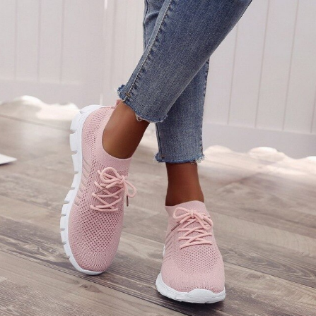 Orthopedic sneakers featuring a breathable mesh upper and advanced shock absorption technology for ultimate comfort and support during walking and activities. 3