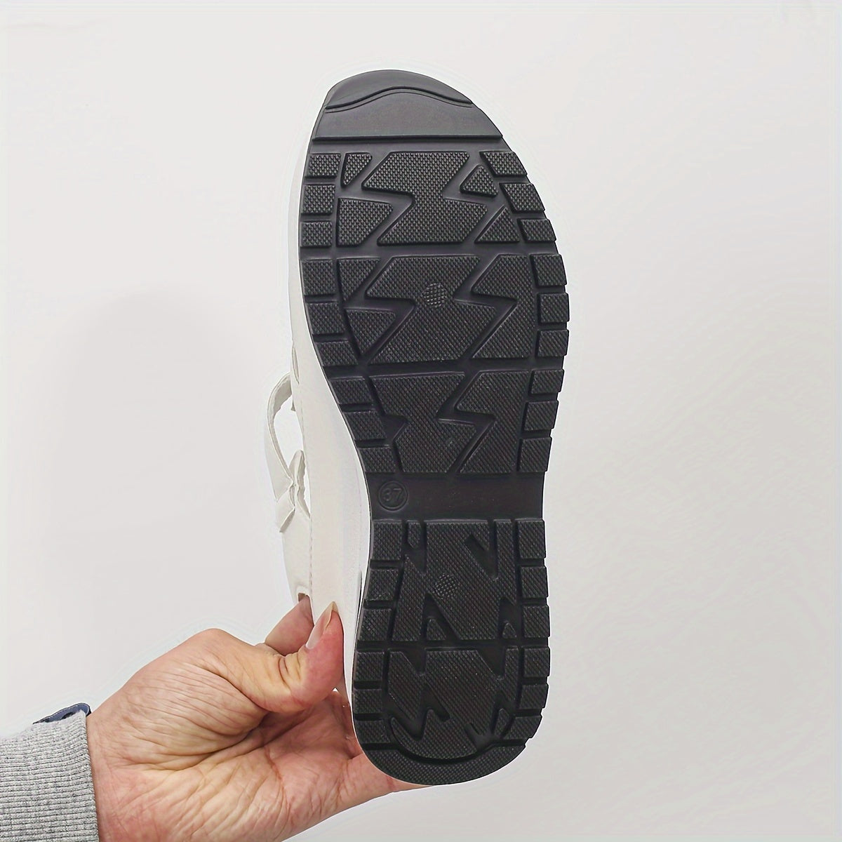 Platform Sandal with Velcro Straps