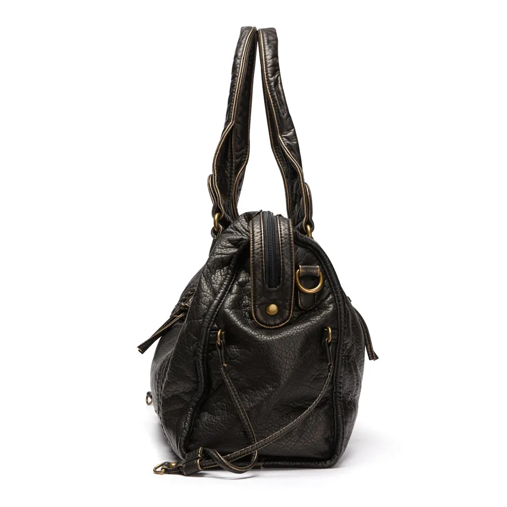 Vintage Style PU Leather Handbag