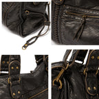Vintage Style PU Leather Handbag