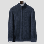 Men's Cable Knit Cashmere Cardigan