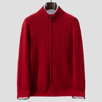 Men's Cable Knit Cashmere Cardigan