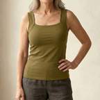 Women’s tank top featuring a built-in bra, designed with breathable fabric for ultimate comfort and support during workouts or casual wear. 11