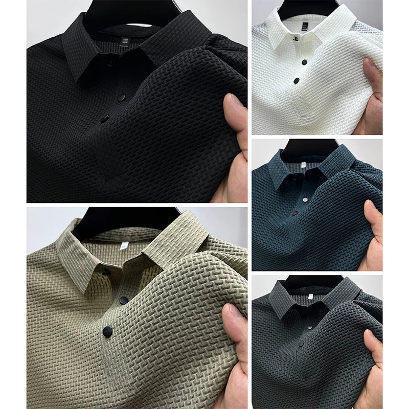 Structured Texture Polo Shirt