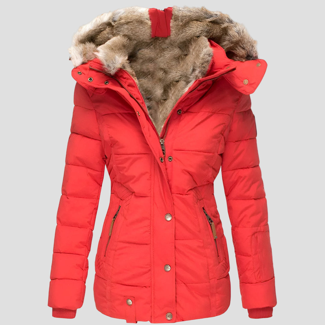 Women's Hooded Warm Lined Winter Jacket