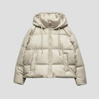 Women's Black Puffer Jacket, Short Padded Winter Coat with Zip-Up Collar, Stylish and Warm Outerwear for Women 5