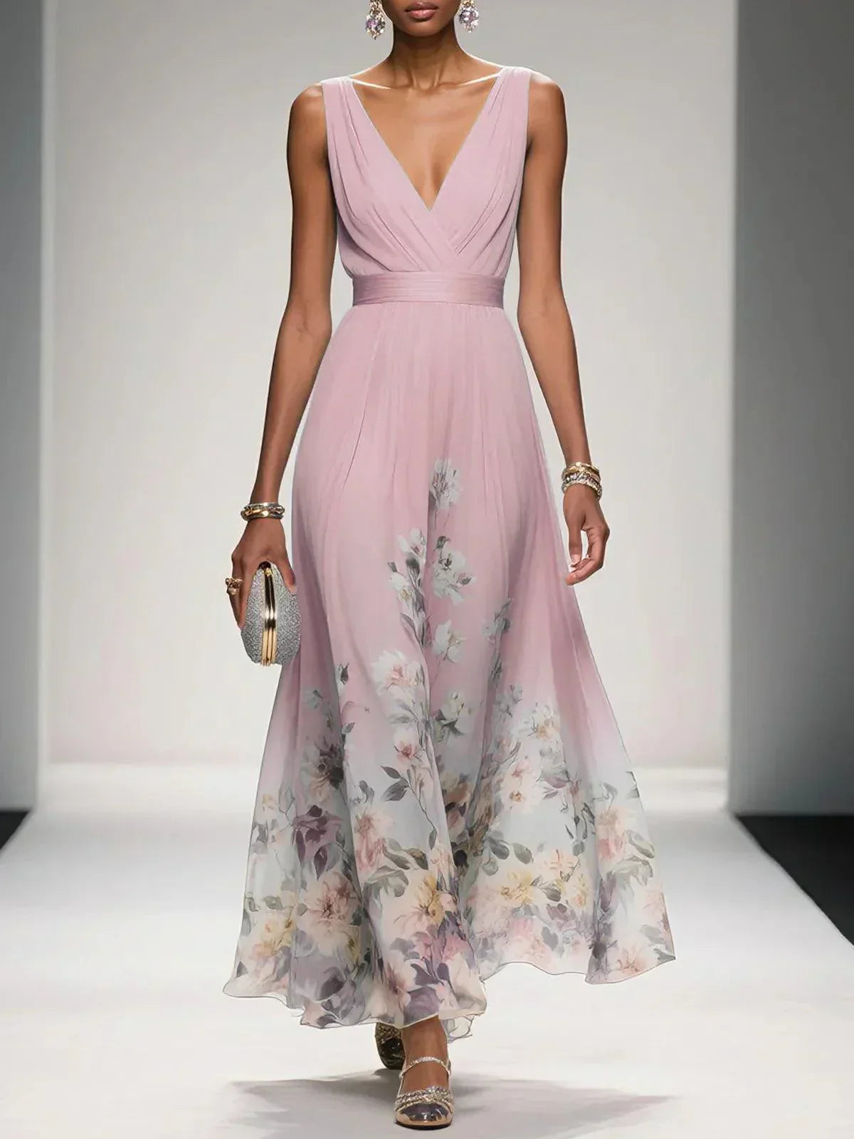 Wedding Guest Floral Mini Dress