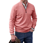 Cashmere Zip Neck Sweater
