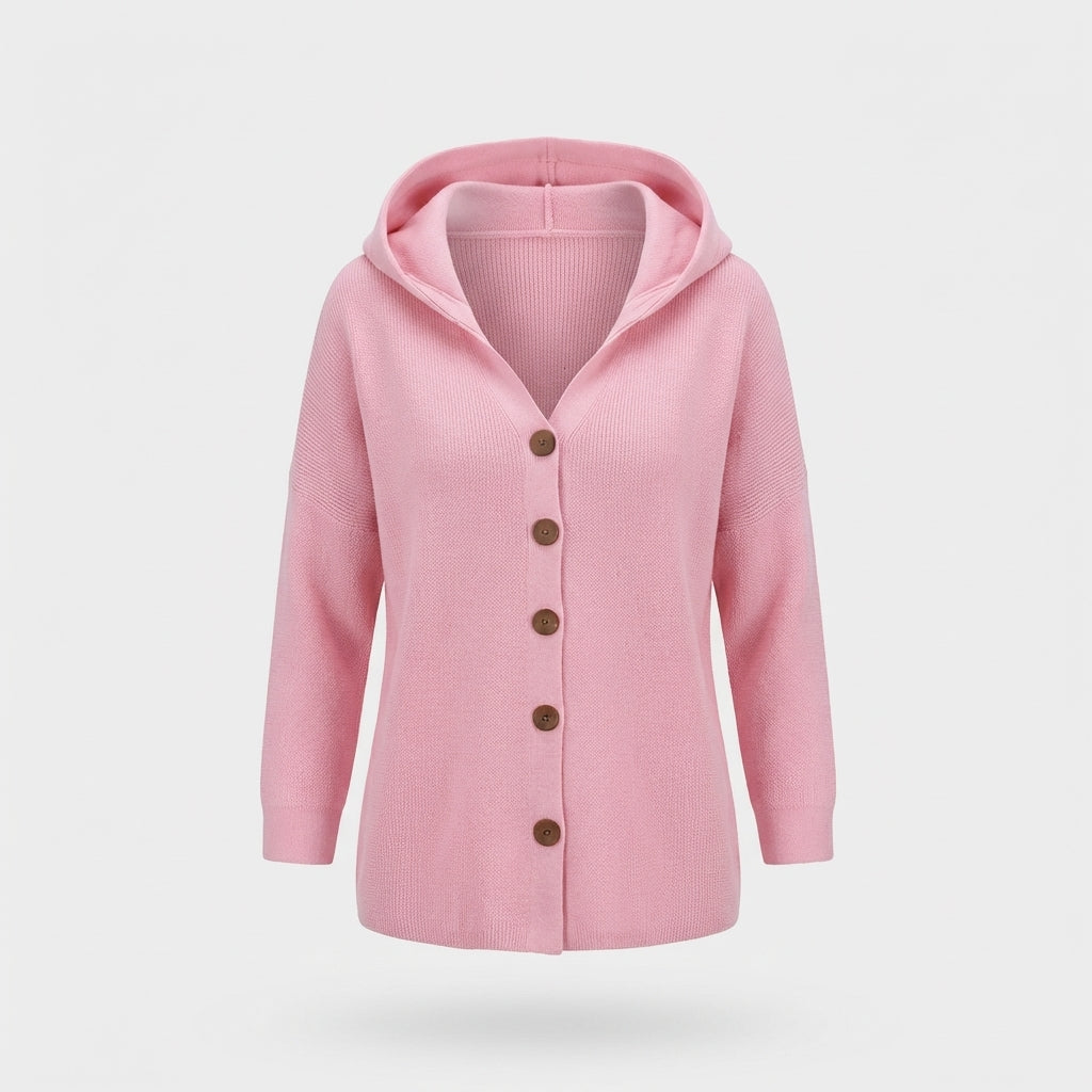 Extreme Soft Knit button Hoodie